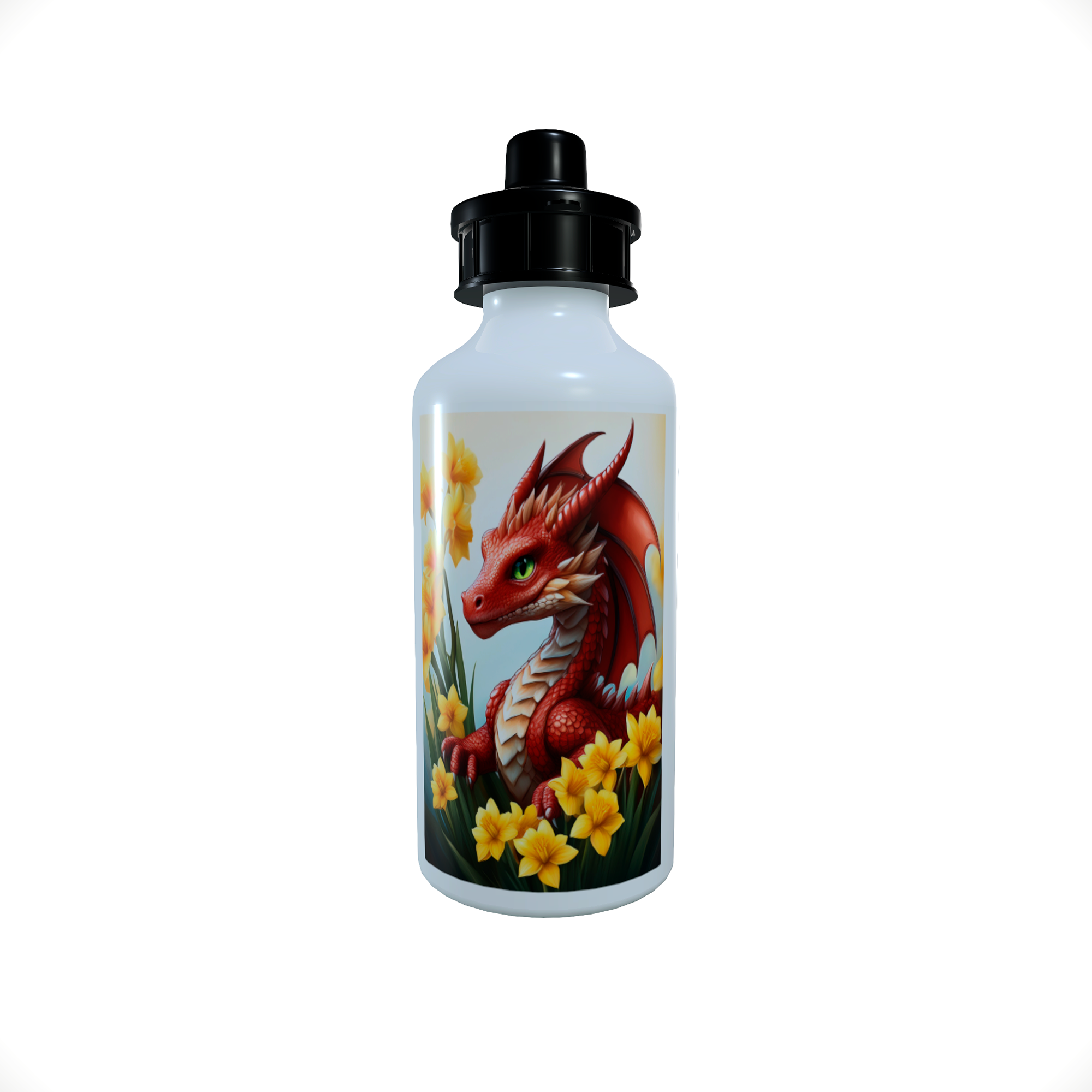 Welsh Dragon with Daffodils...600ml Sports Bottle